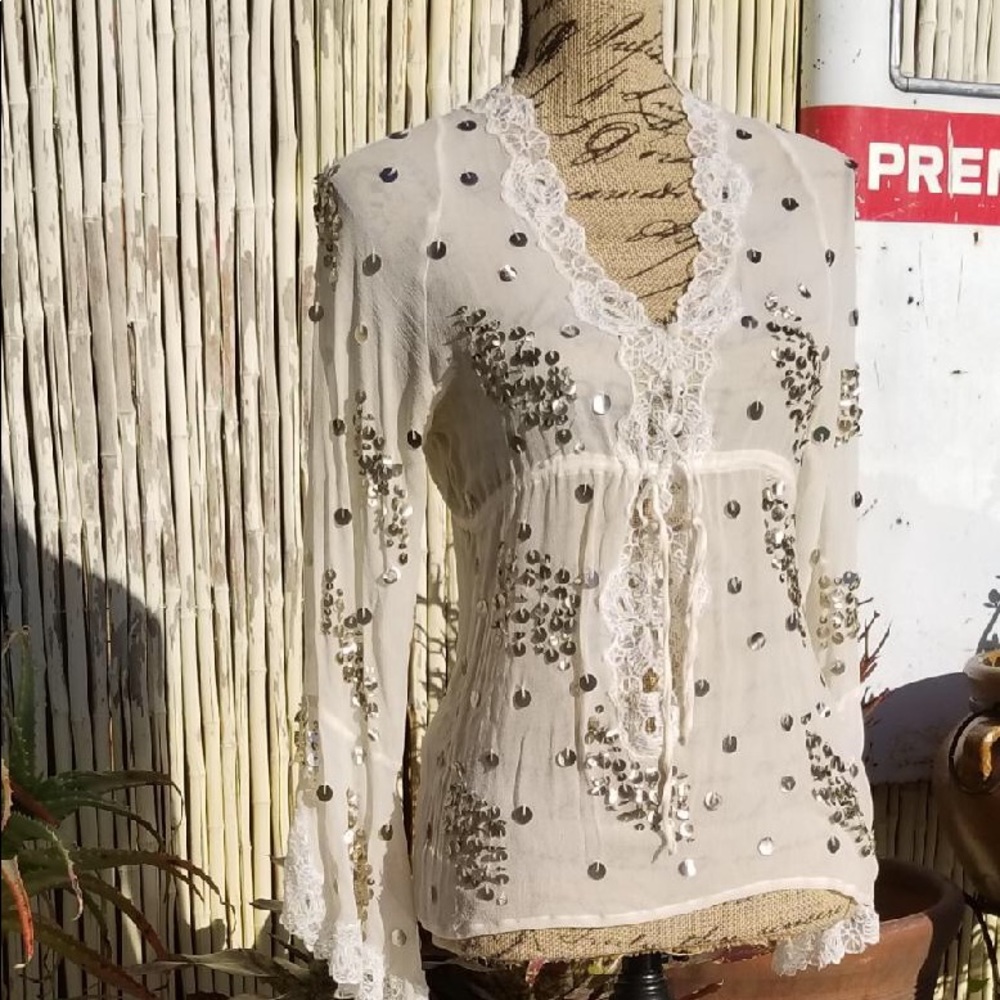 Grege large sequin top